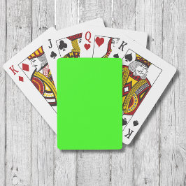 Baralho Cor Sólida Neon Verde | Clássico