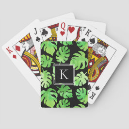 Baralho Cor Verde Tropical Negrito Deixa Monograma