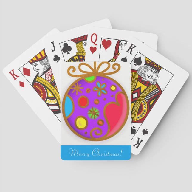 Baralho Cor Vermelha Púrpura Pintada, Negra (Verso)