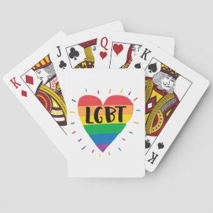 Baralho Coração Arco-Íris LGBT