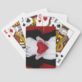 Baralho Coração de Amor Vermelho Sparkly (Dia de os namora