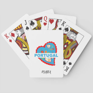 Baralho Coração português alegre