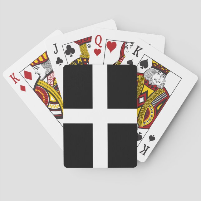 Baralho Cornish Flag (Cornwall) (Condado de England, Reino (Verso)