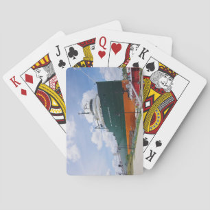 Baralho Coronel James M Schoonmaker jogando cartas