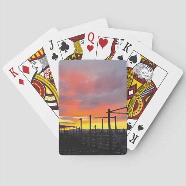 Baralho Corral at Sunset Playing Cards (Verso)