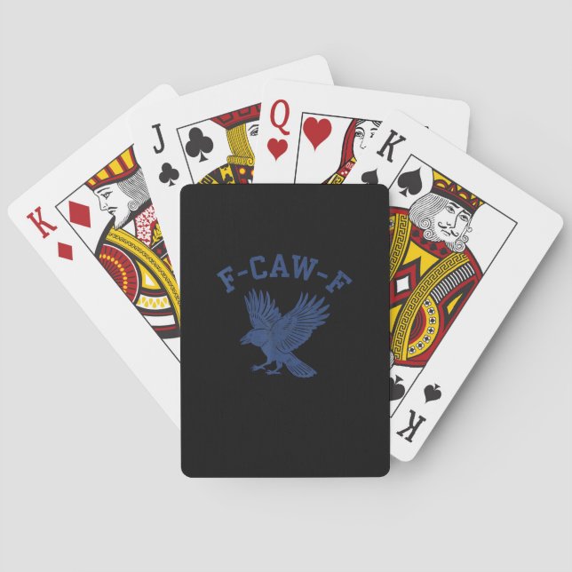 Baralho Corvo F-Caw-F Engraçado (Verso)