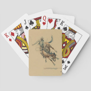 Baralho Cowboy em um Cavalo Saltitante #3 por Edward Borei