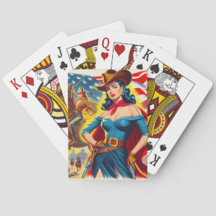 Baralho Cowgirl Americana Pin-up