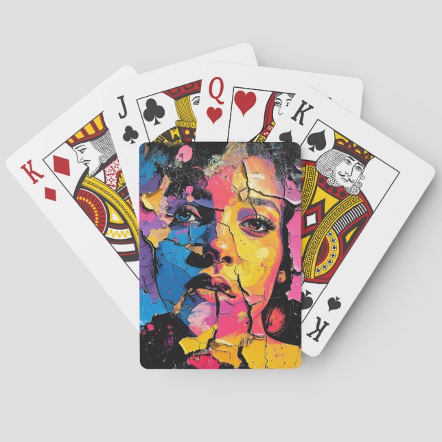 Baralho Cracked Paint Mural Beauty Skin Deep (Verso)