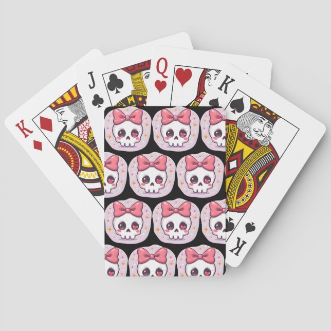 Baralho Cranio Pastel Goth com Laço (Verso)