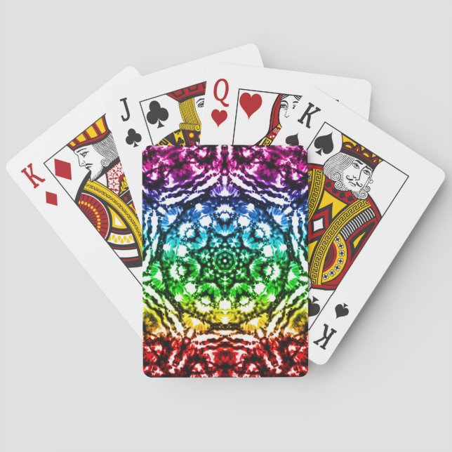 Baralho Cravata Tie Dye Mandala Estrela (Verso)