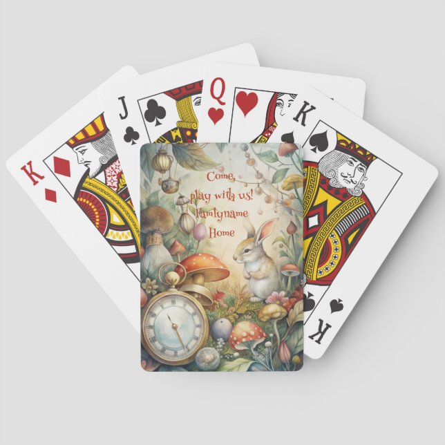 Baralho Create Your Own Whimsical Rabbit Hutch (Verso)