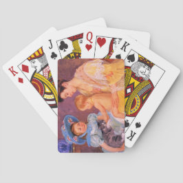 Baralho Crianças brincando com um gato (por Mary Cassatt)