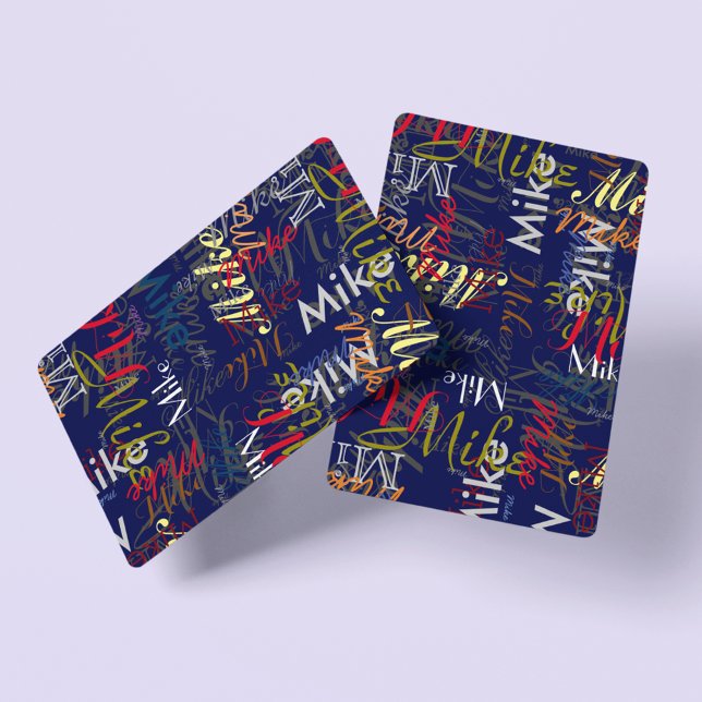 Baralho Criar Nome de Cor Personalizado (a colorful pattern)