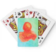 Criatura Marítima Artística Laranja Aquarela Água 