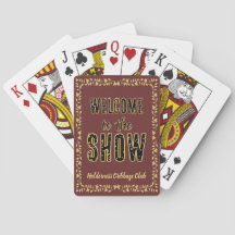 Cribbage Bem-vindo ao Show Personalizado Marrom