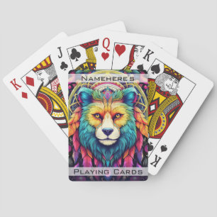 Baralho Crie Seu Animal Colorido Boho Wolf Totem