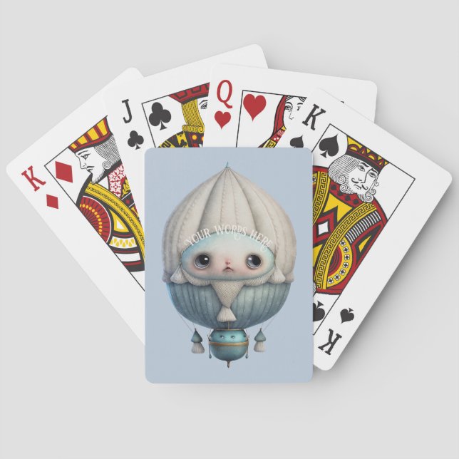 Baralho Crie Seu Próprio Balão de Ar Quente, Cute Steampun (Verso)