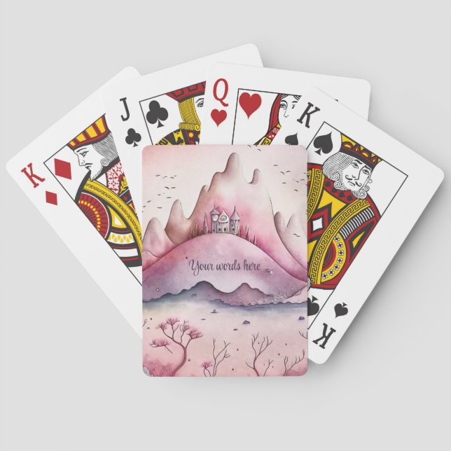 Baralho Crie Seu Próprio Castelo de Magia e Montanhas (Verso)