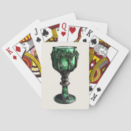 Baralho Crie seu próprio Chalice Verde Esmeralda