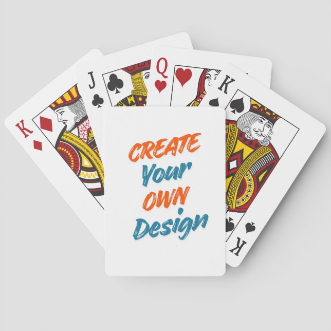 Baralho Crie Seu Próprio Design  (Verso)