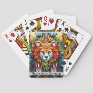 Baralho Crie Seu Próprio Lobo Tribal Boho