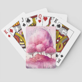 Baralho Crie seu próprio panorama em árvore rosa