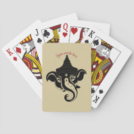 Baralho Crie seu próprio preto e Dourado Ganesh