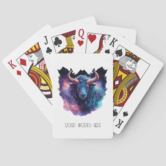 Baralho Crie Seu Próprio Touro De Minotauro Mítico (Verso)