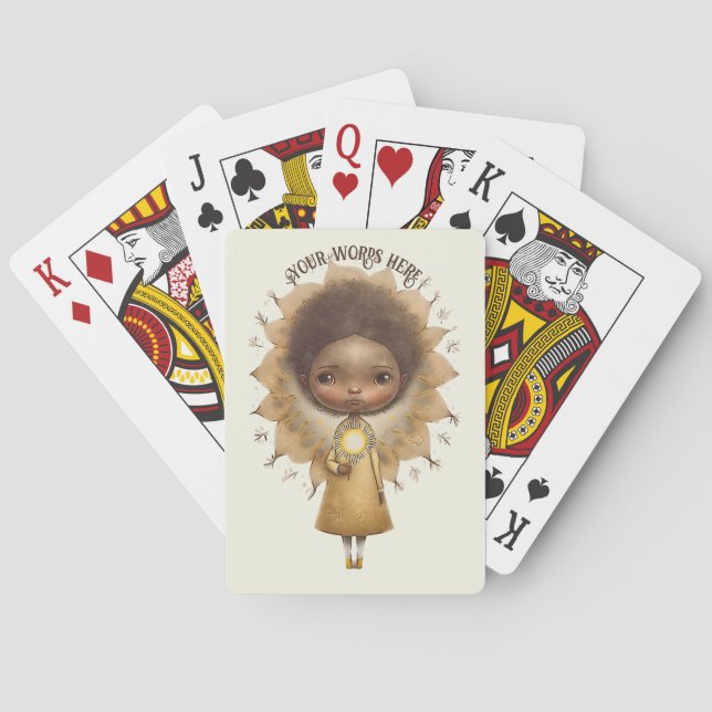 Baralho Crie sua gaja de girassol cômoda (Verso)