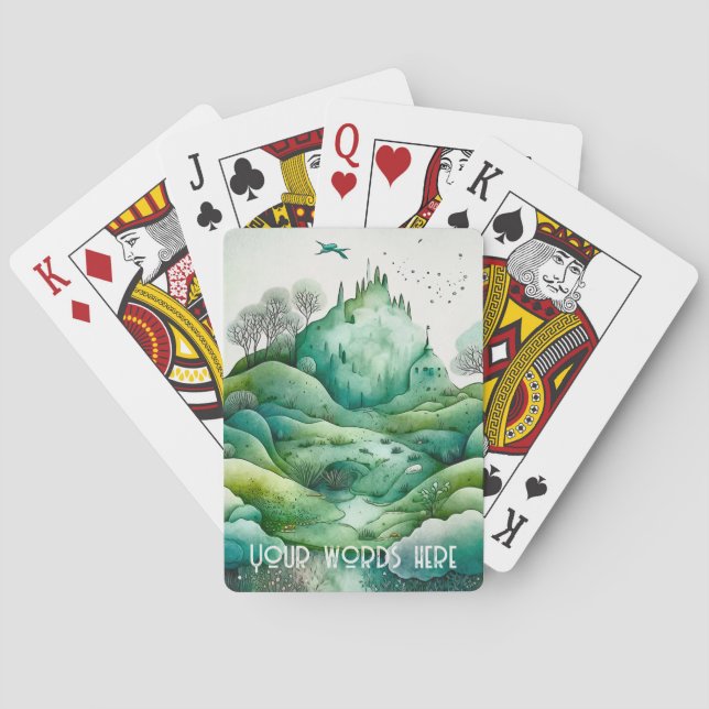 Baralho Crie sua paisagem Hilly Green (Verso)