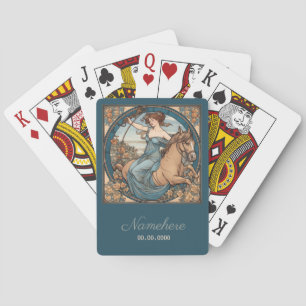 Baralho Crie sua própria arte Nouveau Sagittarius Zodiac