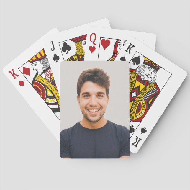 Baralho Crie sua Própria Foto Personalizada (Verso)