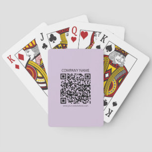 Baralho Crie um Código QR Lilás Lavanda Claro