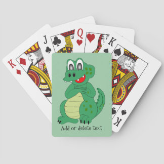 Baralho Crocodilo Personalizado com Qualquer Cor de Fundo