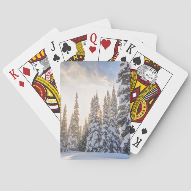Baralho Crystal Mountain Ski Resort, perto de Mt. Rainier  (Verso)