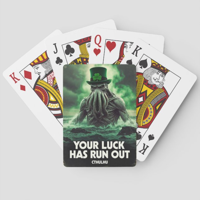 Baralho Cthulhu St Patricks Day Luck Run Out  (Verso)