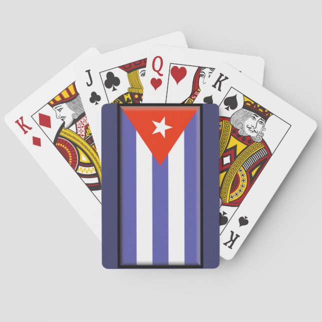 Baralho Cuba jogando cartas (Verso)