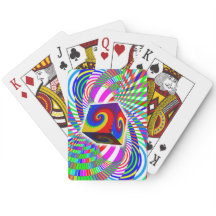 Cubo Flutuando Sobre Arte Matemática