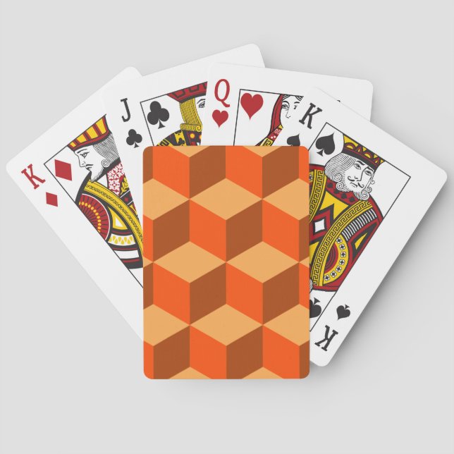 Baralho Cubos Laranja (Verso)