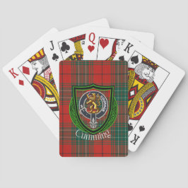Baralho Cumming Scottish Clan Tartan & Crest