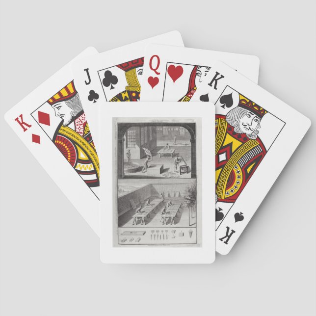 Baralho Curtimenta de couro, da "Enciclopédia" de Denis (Verso)