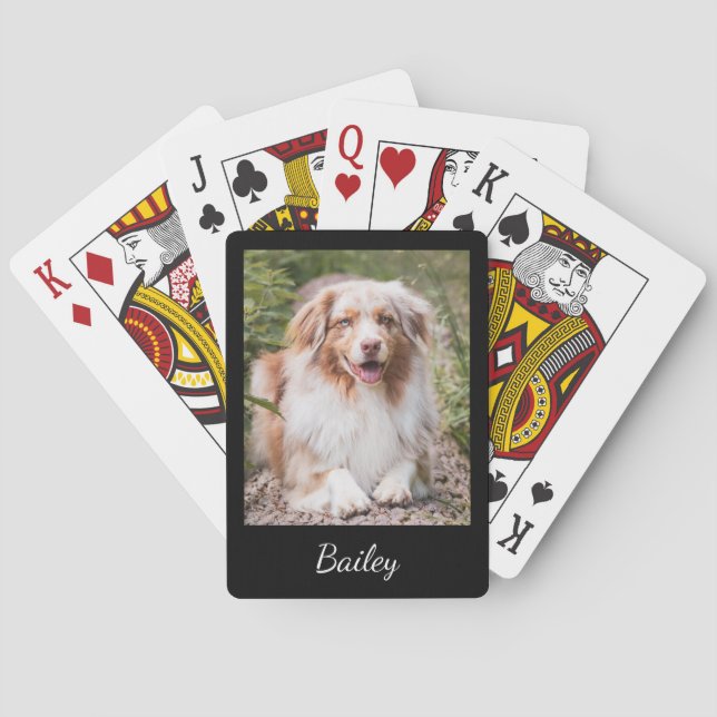 Baralho Custom Pet Photo and Name Script (Verso)