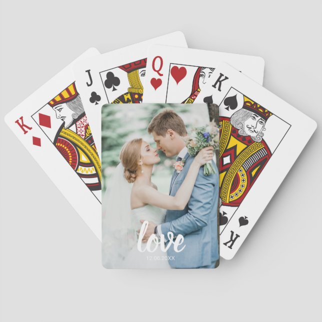 Baralho Custom Photo Love Script Playing Cards – Personali (Verso)