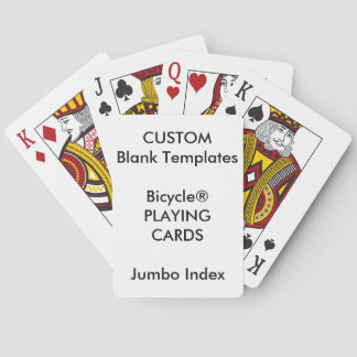 Baralho Custom Print Bicycle® JUMBO INDEX Playing Cards