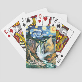 Baralho Custom Yellowstone Lower Falls Van Gogh Colorful