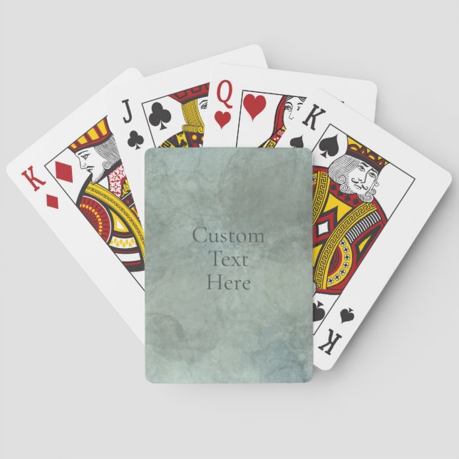 Baralho Customizable Watercolor Playing Cards (Verso)