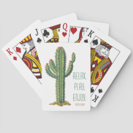Baralho Customized Personalized Airbnb Playing Card Cactus