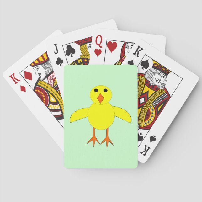 Baralho Cute Easter Chick Playing Cards (Verso)