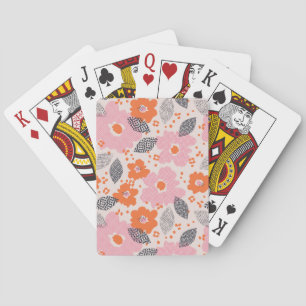 Baralho Cute Retro Floral Pattern